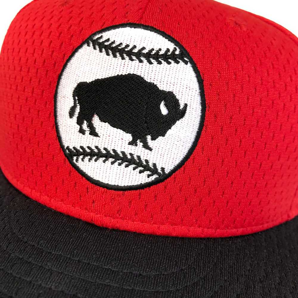 Vintage Buffalo Bisons New Era BP Fitted Hat 7 1/2 - image 2