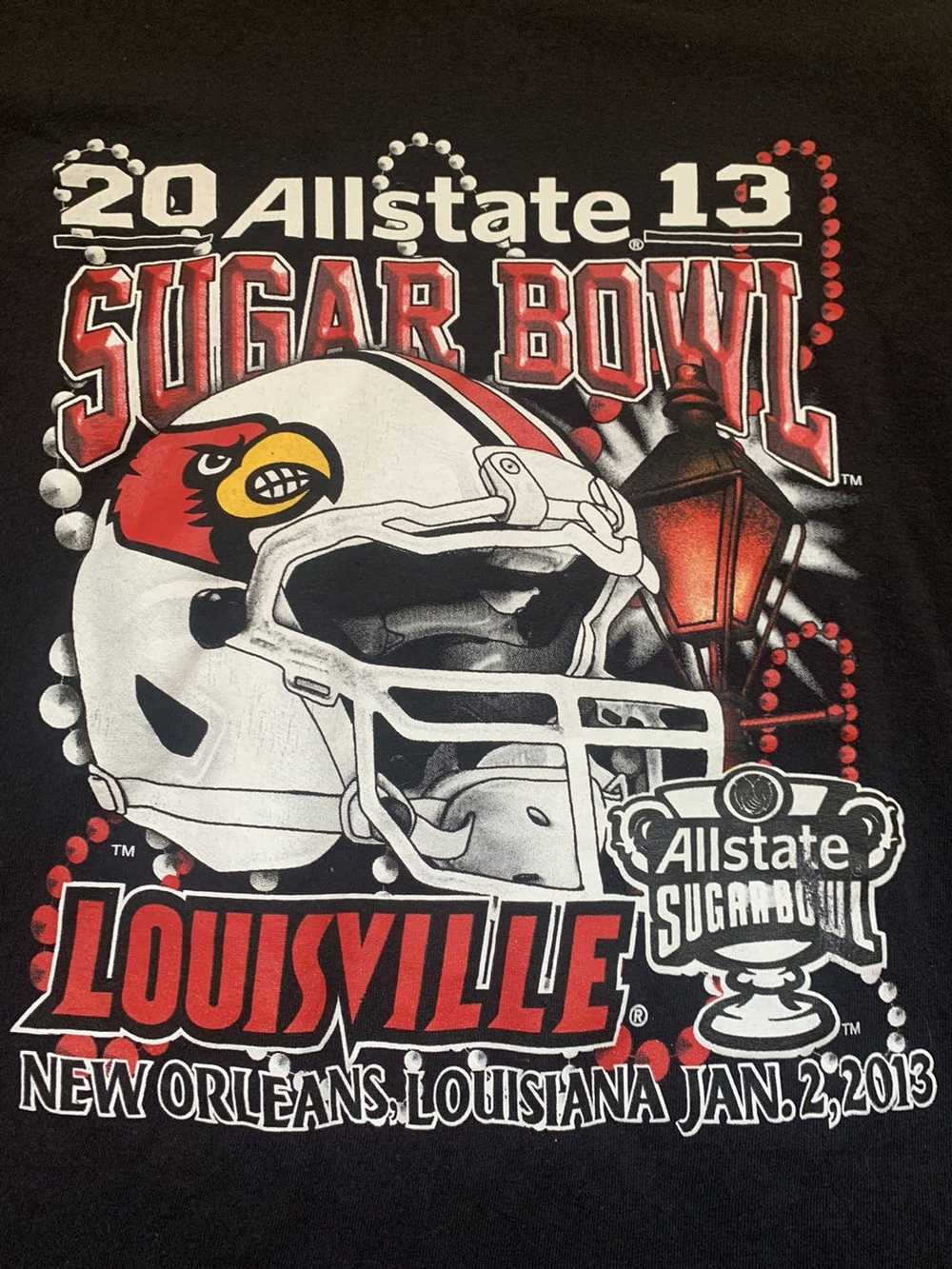 Vintage 2013 sugar bowl louisville long sleeve gr… - image 2