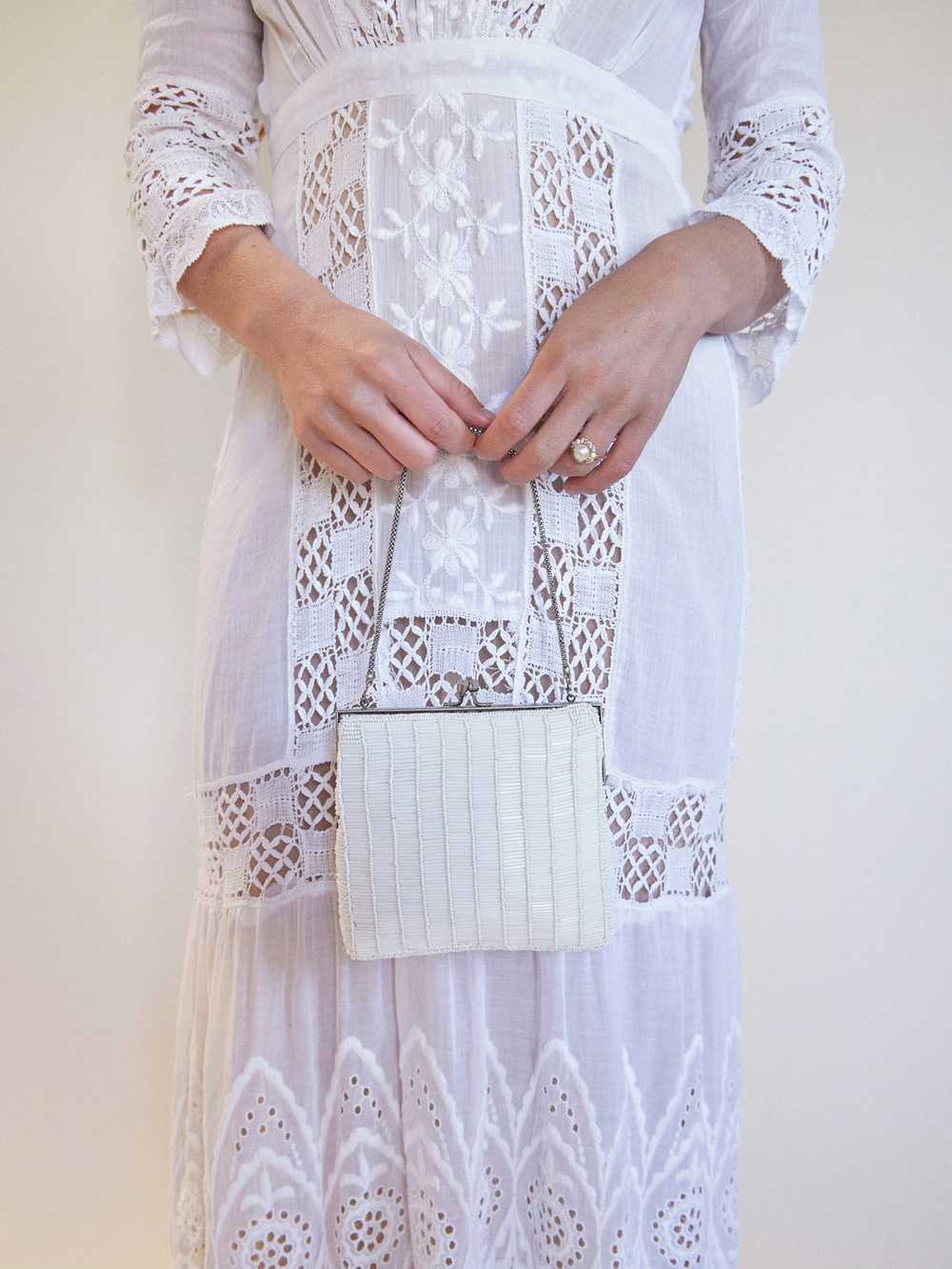 Edwardian Cotton Lace Dress - image 4