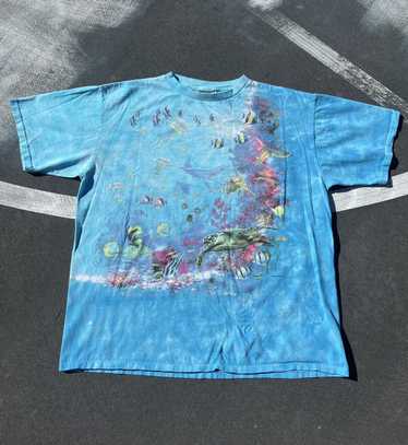 2001 St Louis Rams Liquid Blue Tie Dye NFL T Shirt Size XXL – Rare