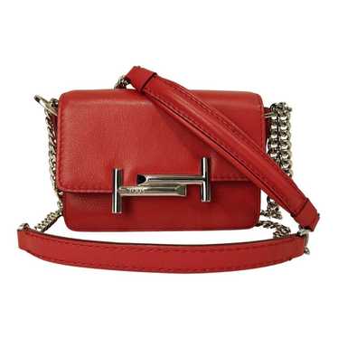 Tod's Tod's Double T shoulder bag in red leather … - image 1