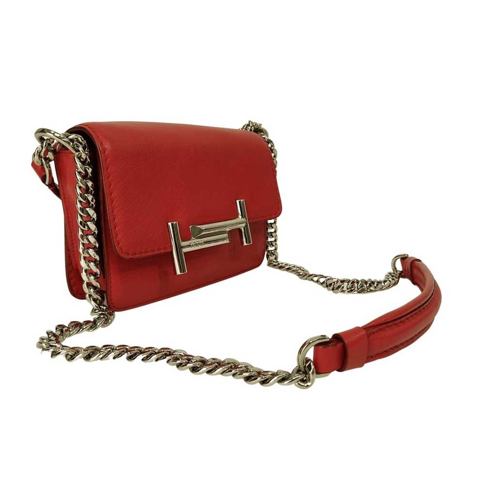 Tod's Tod's Double T shoulder bag in red leather … - image 3