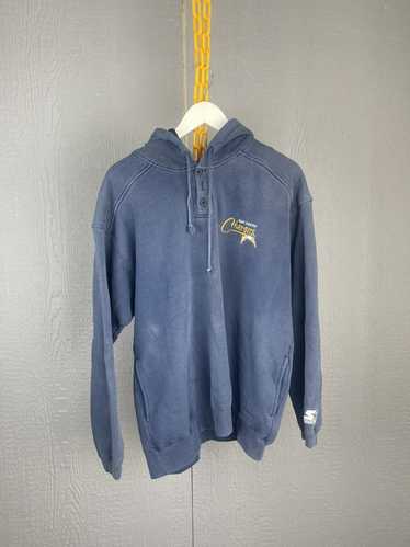 Vintage 90s San Diego Chargers Blue Faded Distressed Hoodie 