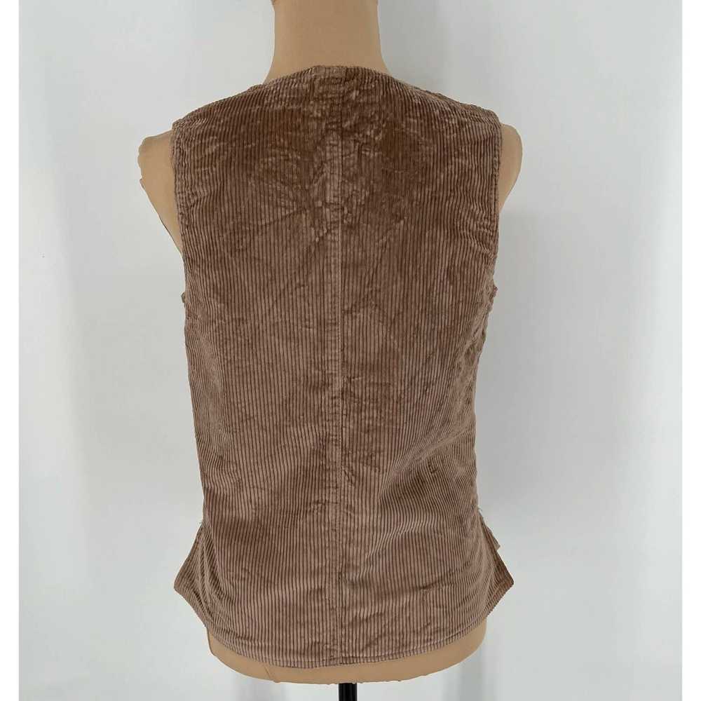Vintage VINTAGE Paula Saker Vest Size 8 Tan 80s C… - image 3