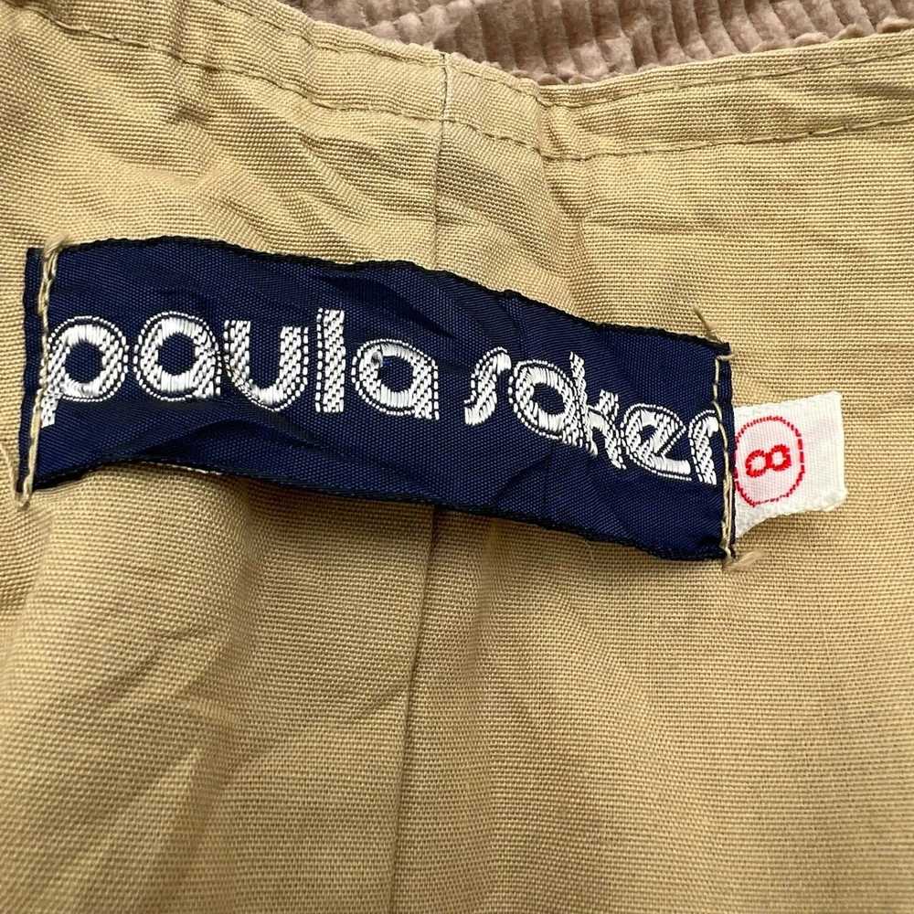 Vintage VINTAGE Paula Saker Vest Size 8 Tan 80s C… - image 7