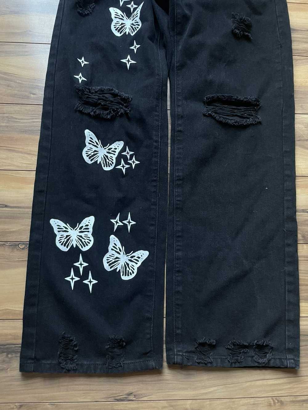 Shein Butterflies shein black jeans - image 2