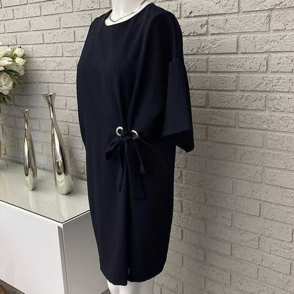 Zara Zara Tie Front Blue Dress Size S - image 2