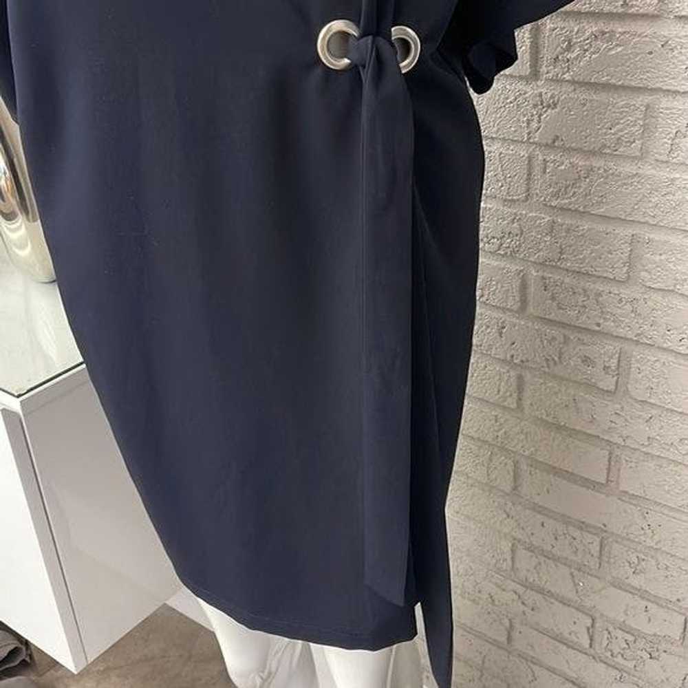 Zara Zara Tie Front Blue Dress Size S - image 6