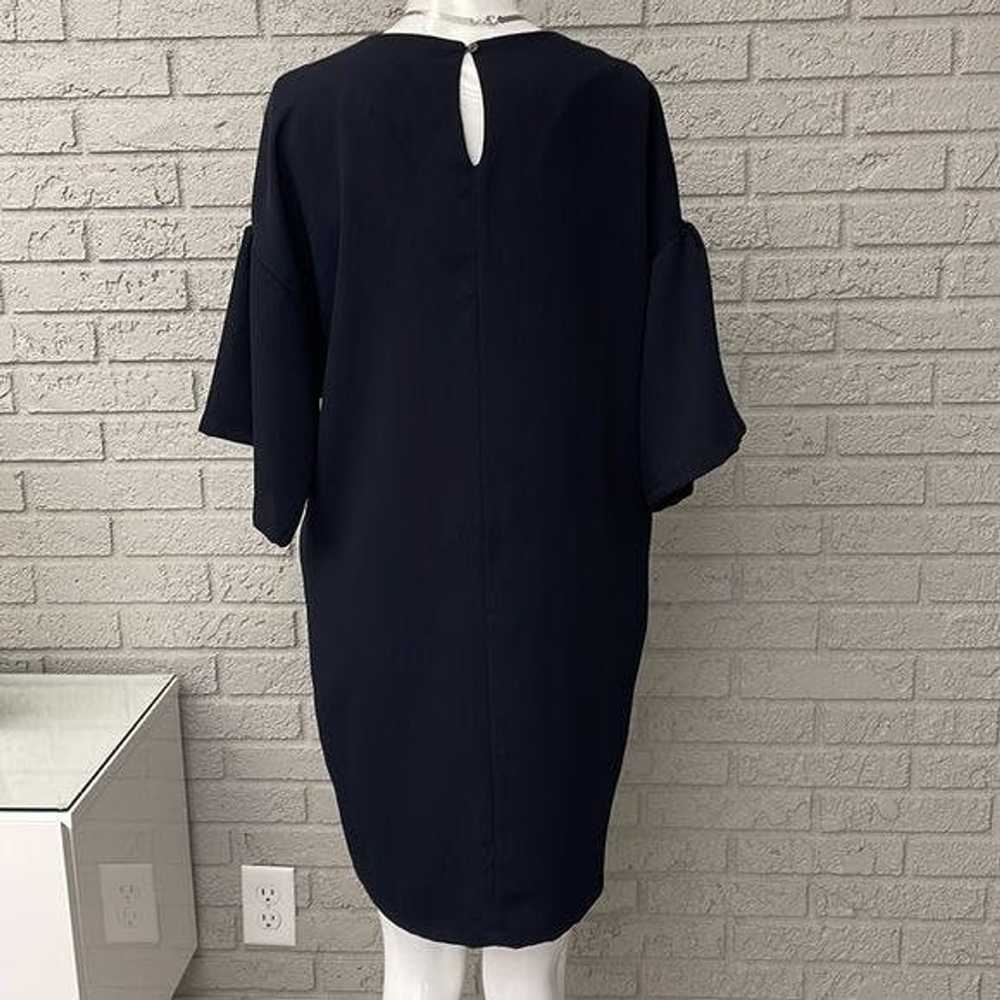 Zara Zara Tie Front Blue Dress Size S - image 8