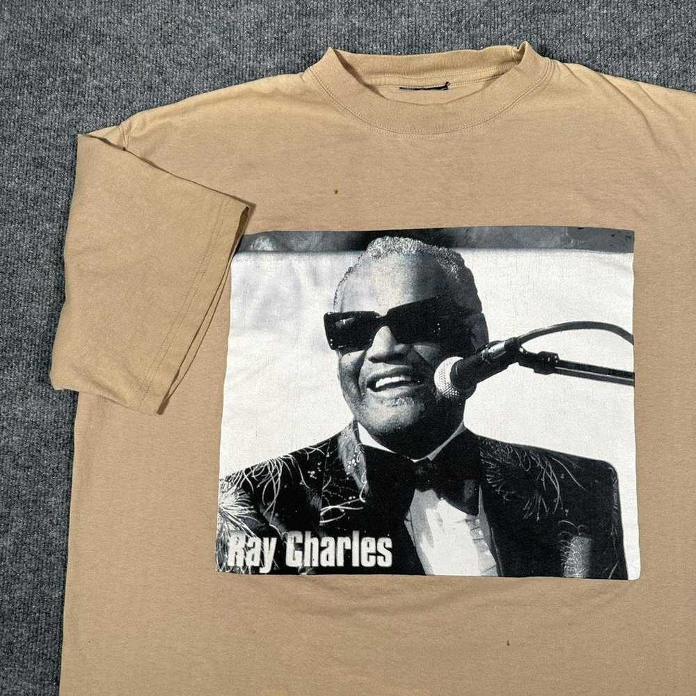 Band Tees × Vintage vintage tan ray charles music… - image 1