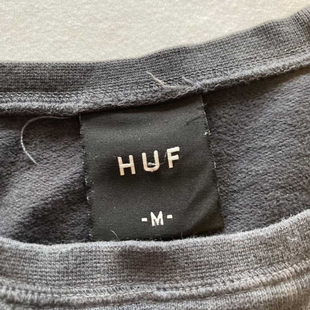 Huf HUF Tie-Dye Longsleeve Sweatshirt center logo… - image 4