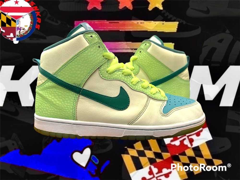 Nike 2007 NIKE DUNK HIGH PRM “ GLOW IN THE DARK” … - image 1