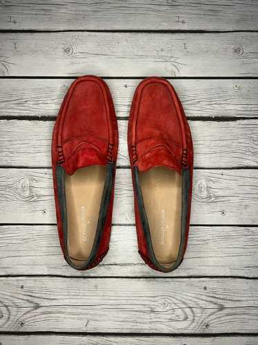 Donald J. Pliner Red Seude Loafers