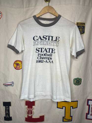 Vintage 1982 Castle Knights State Football T-Shirt