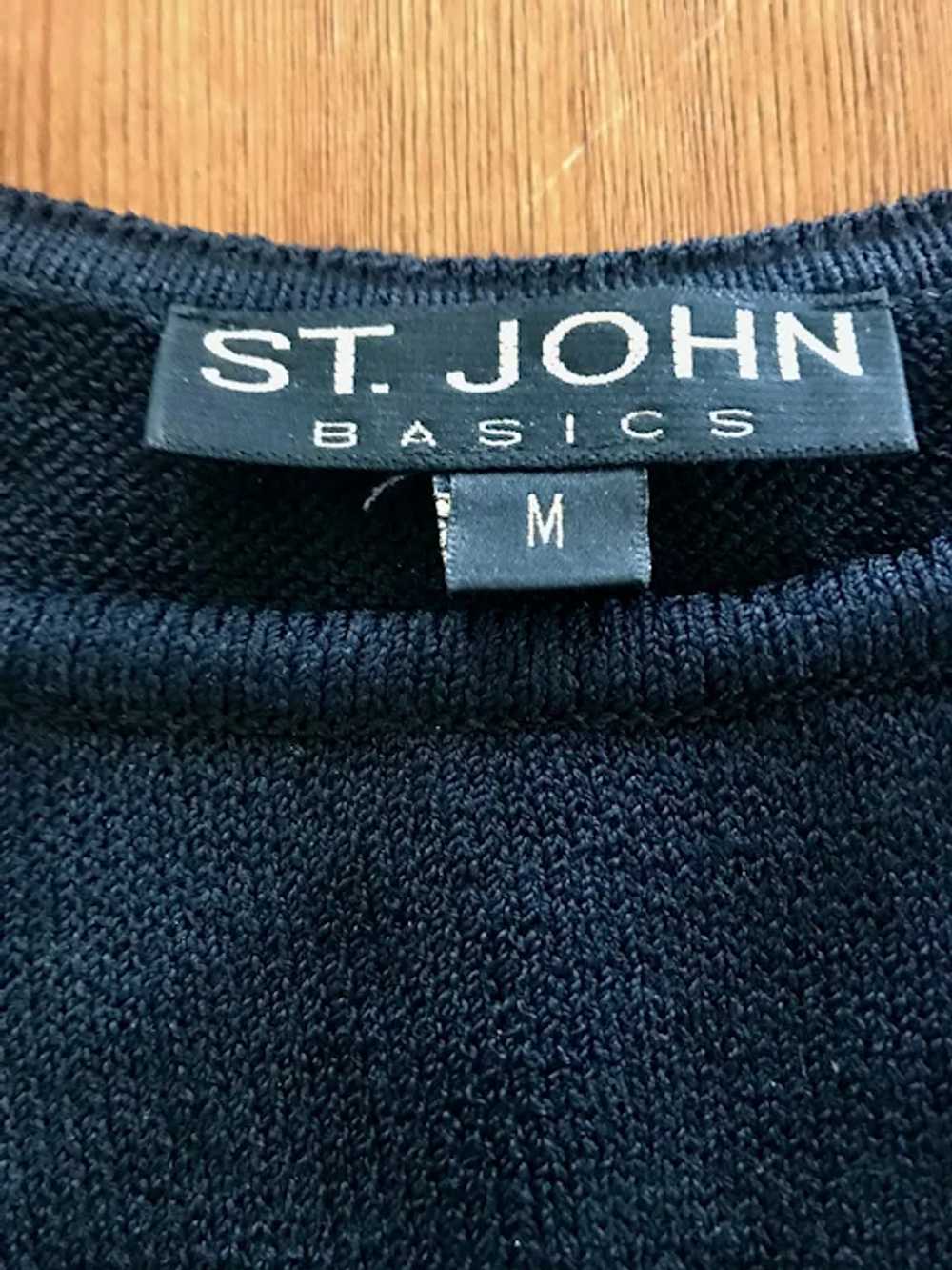 Vintage St. John Basics Black Knit Shell - image 2