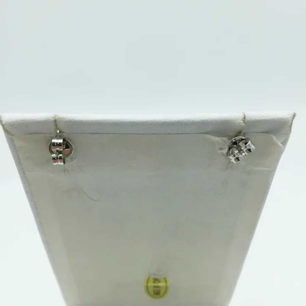 14K White Gold Pearl Earring - image 4