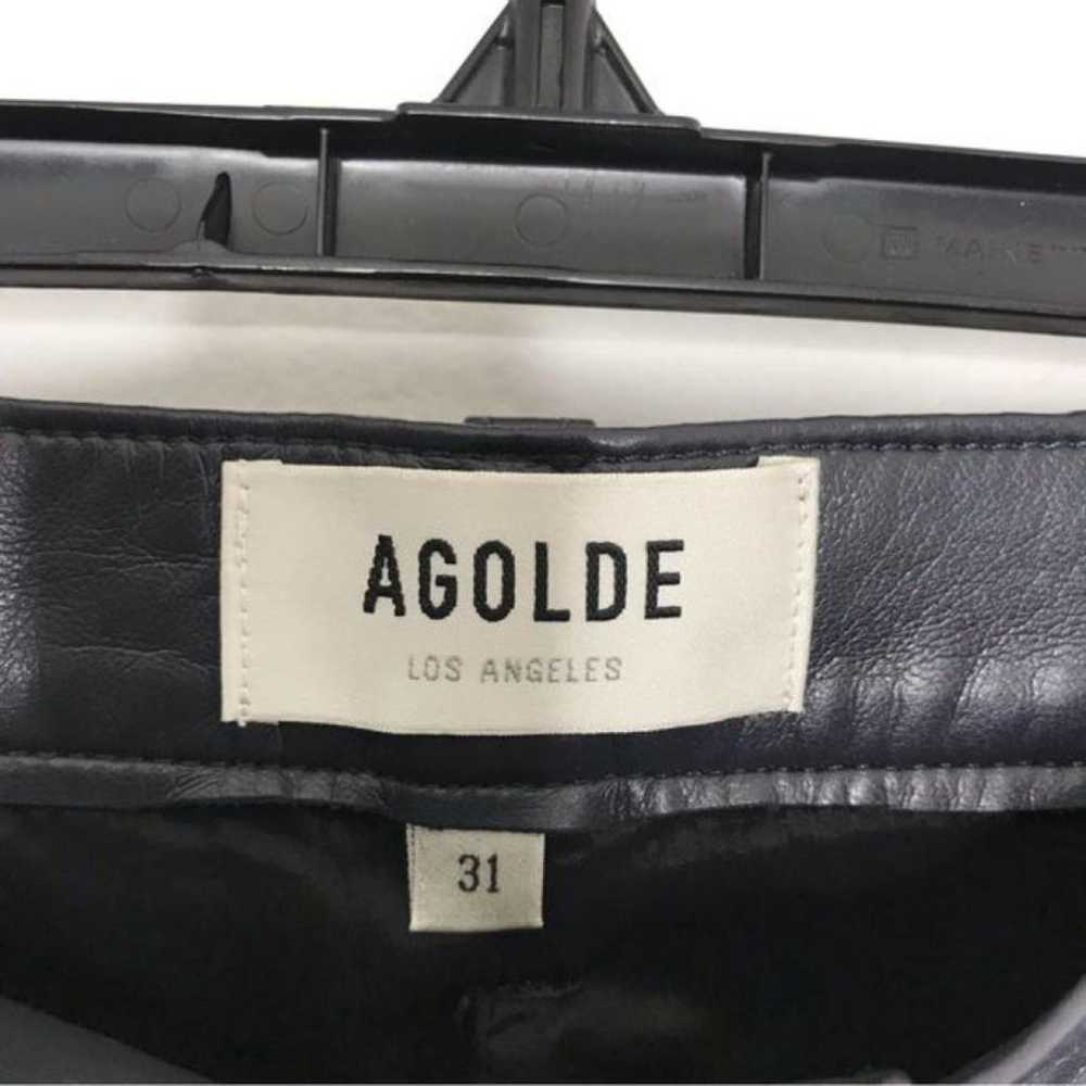 Agolde Leather trousers - image 3