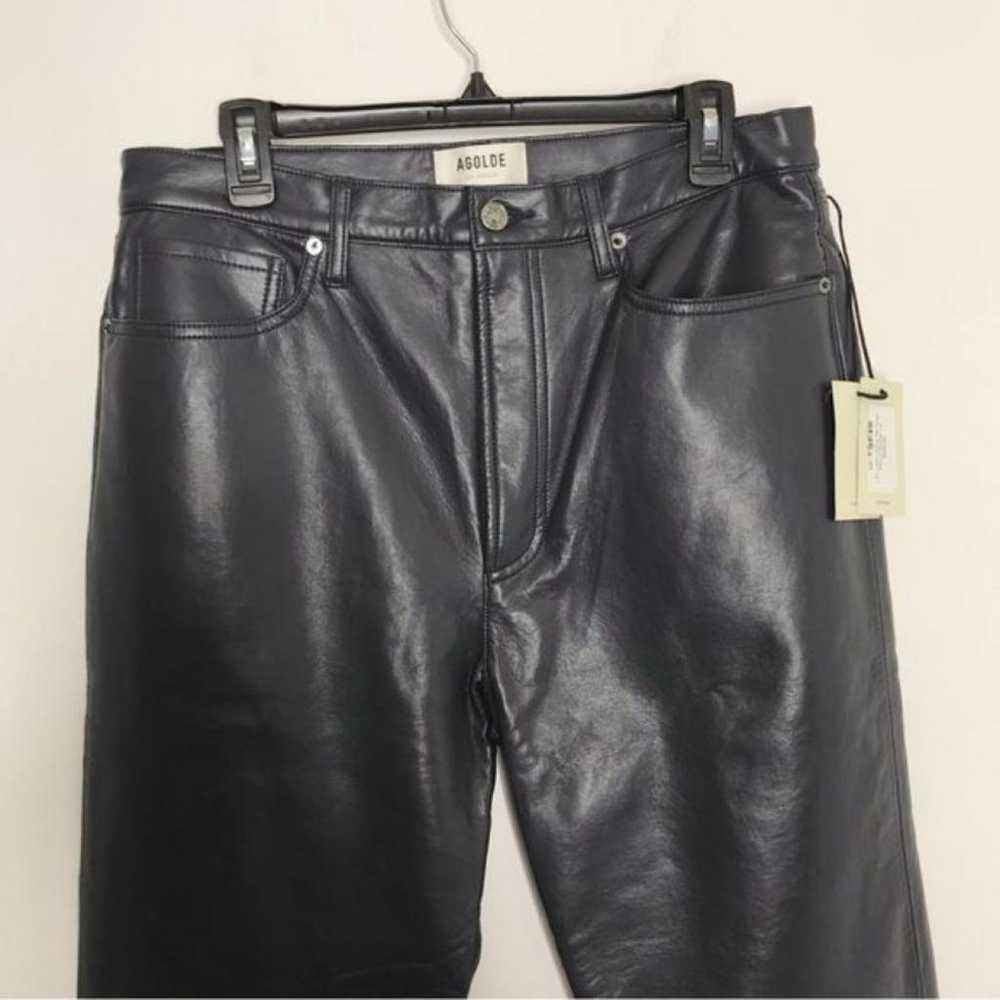 Agolde Leather trousers - image 4