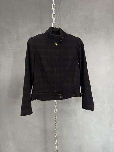 Vintage Vintage 60s wool zip up bomber jacket pur… - image 1