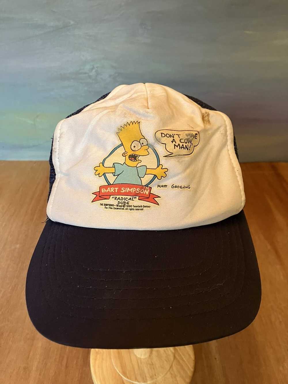 The Simpsons × Trucker Hat × Vintage Vintage Bart… - image 1