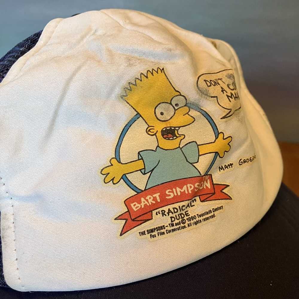 The Simpsons × Trucker Hat × Vintage Vintage Bart… - image 4