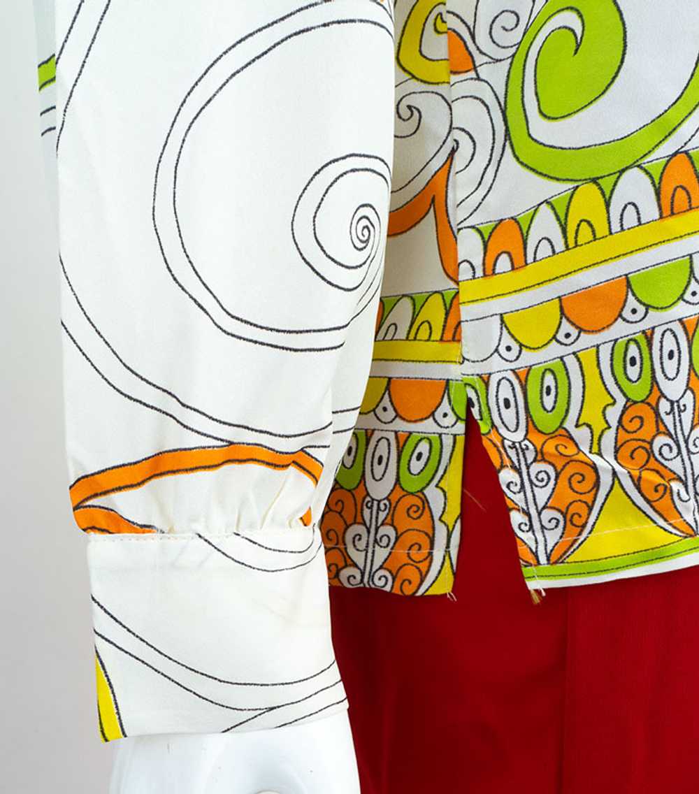 Sixties Borderprint Blouse - image 4