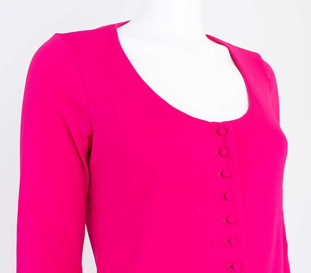 Hot Pink 1970s Scoop Neck Blouse - image 3