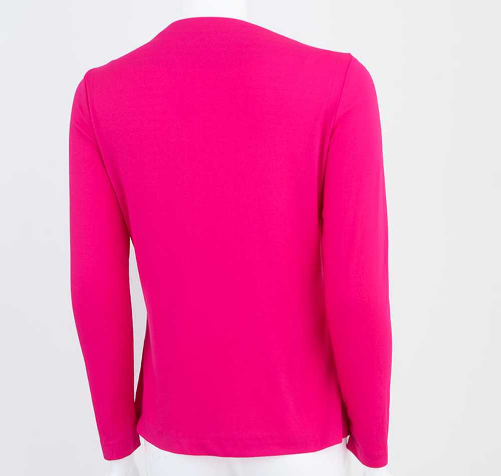 Hot Pink 1970s Scoop Neck Blouse - image 4