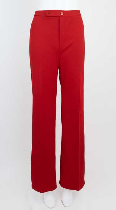 1970s Red Flared Pants - image 1