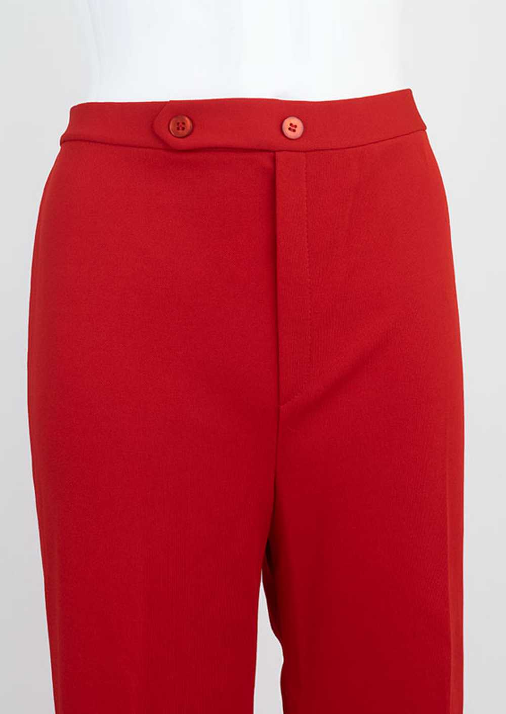 1970s Red Flared Pants - image 2
