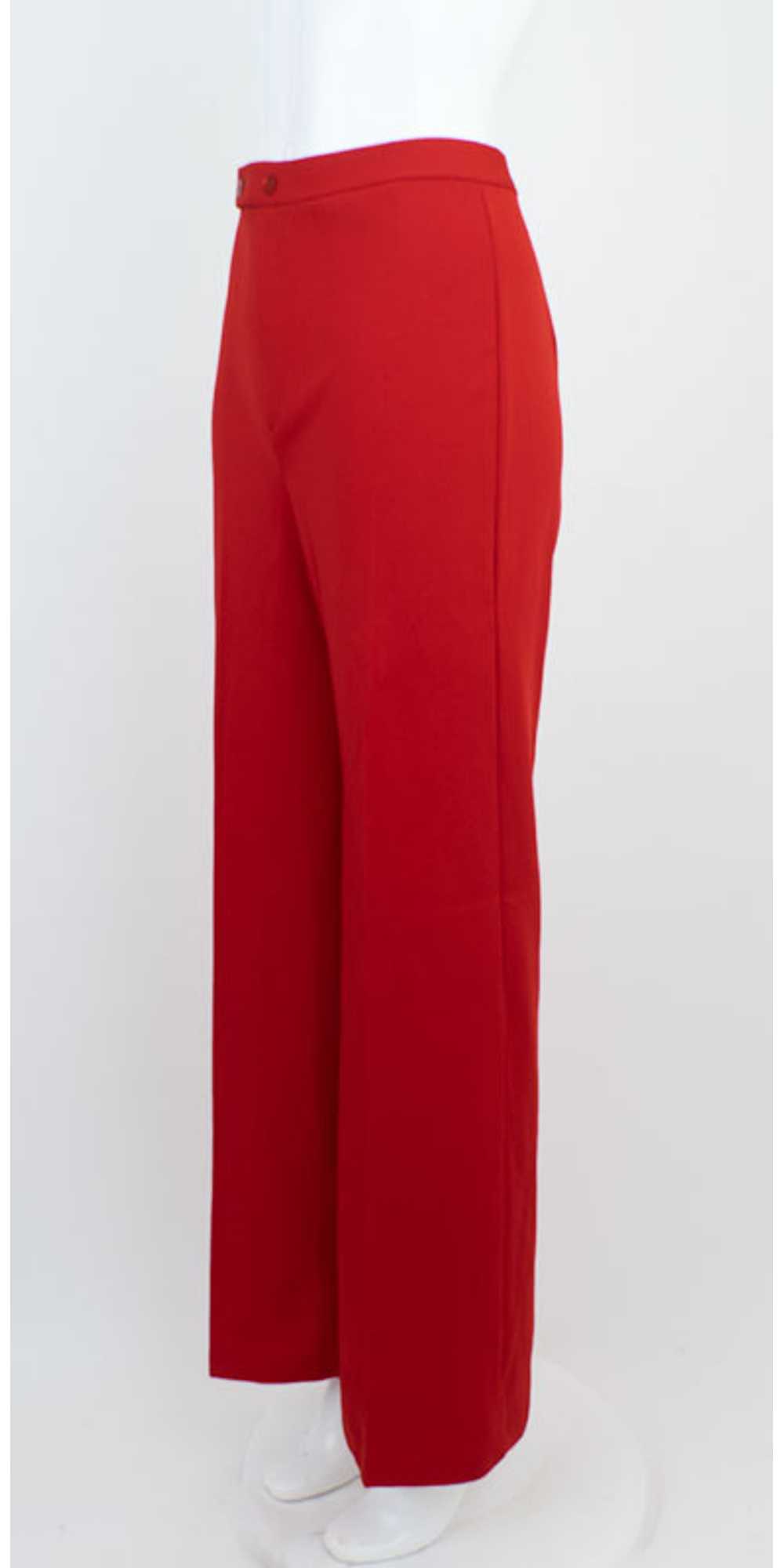 1970s Red Flared Pants - image 3