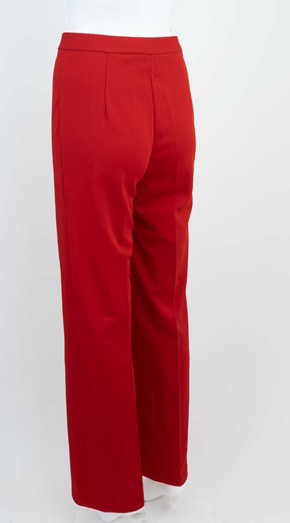 1970s Red Flared Pants - image 4