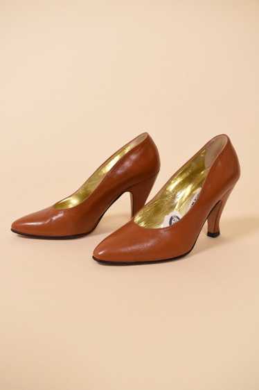 Brown Leather Pumps By Escada, 5 - image 1