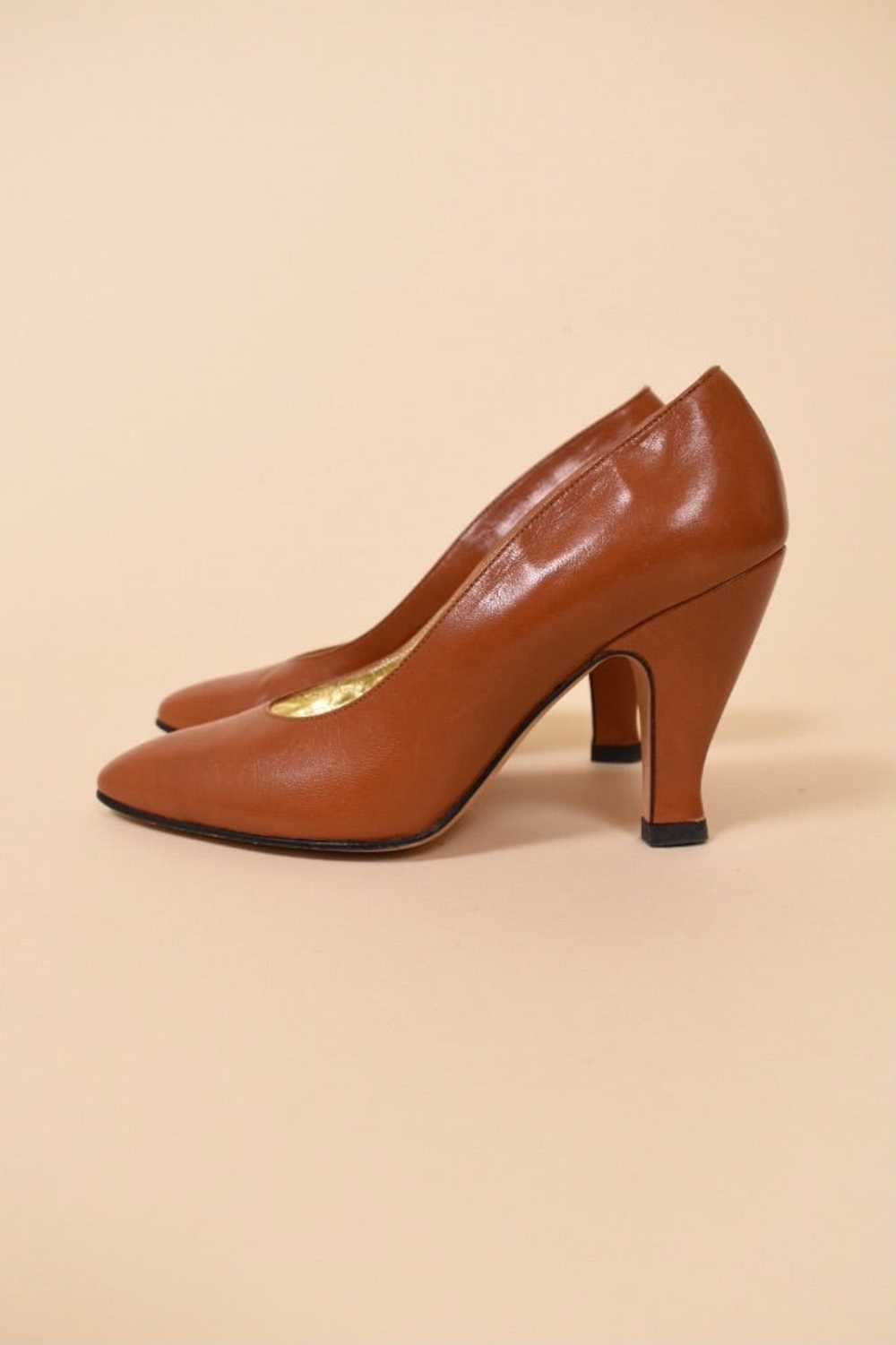 Brown Leather Pumps By Escada, 5 - image 3
