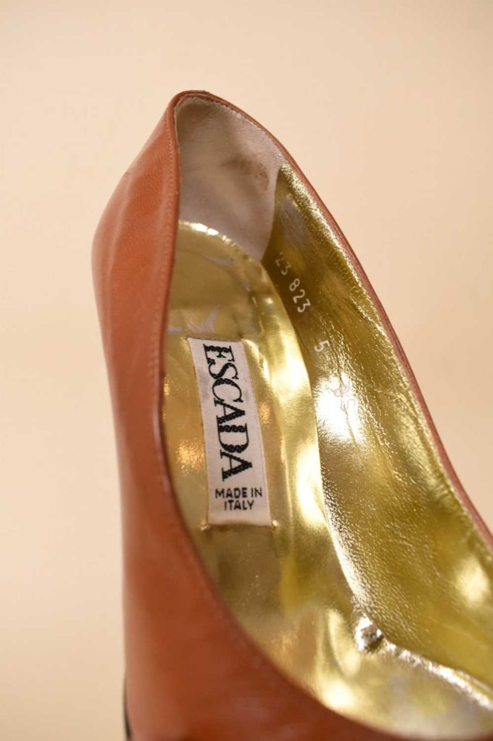 Brown Leather Pumps By Escada, 5 - image 6