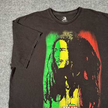 Band Tees essential black bob marley music art t-… - image 1