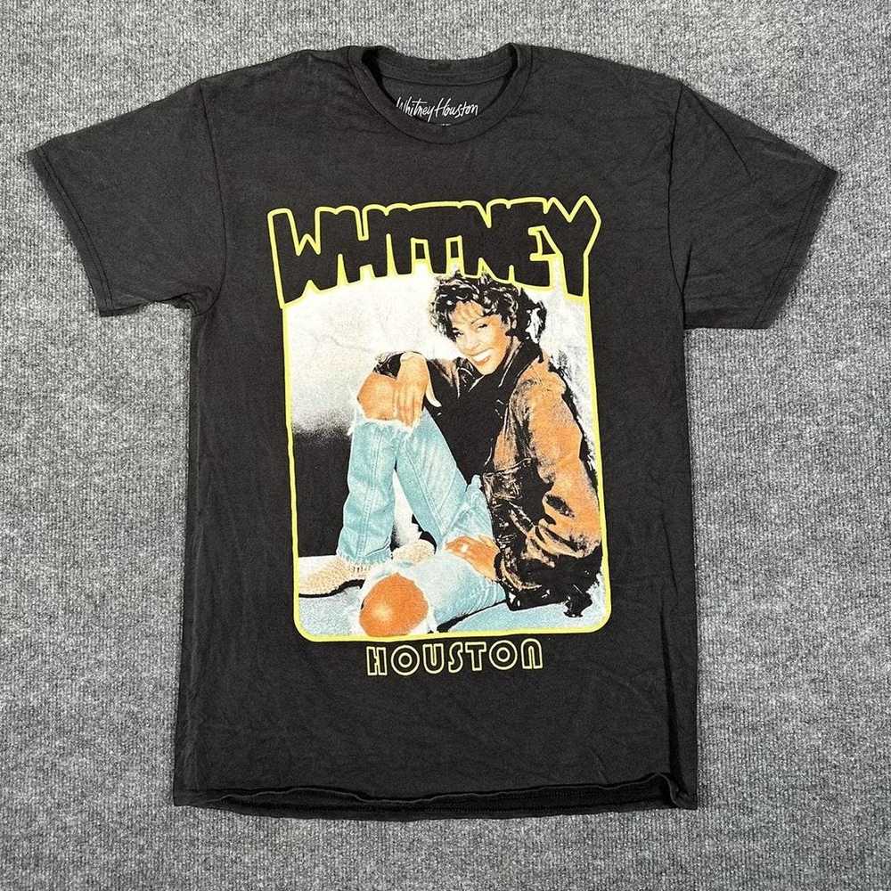 Band Tees essential black whitney houston music a… - image 1