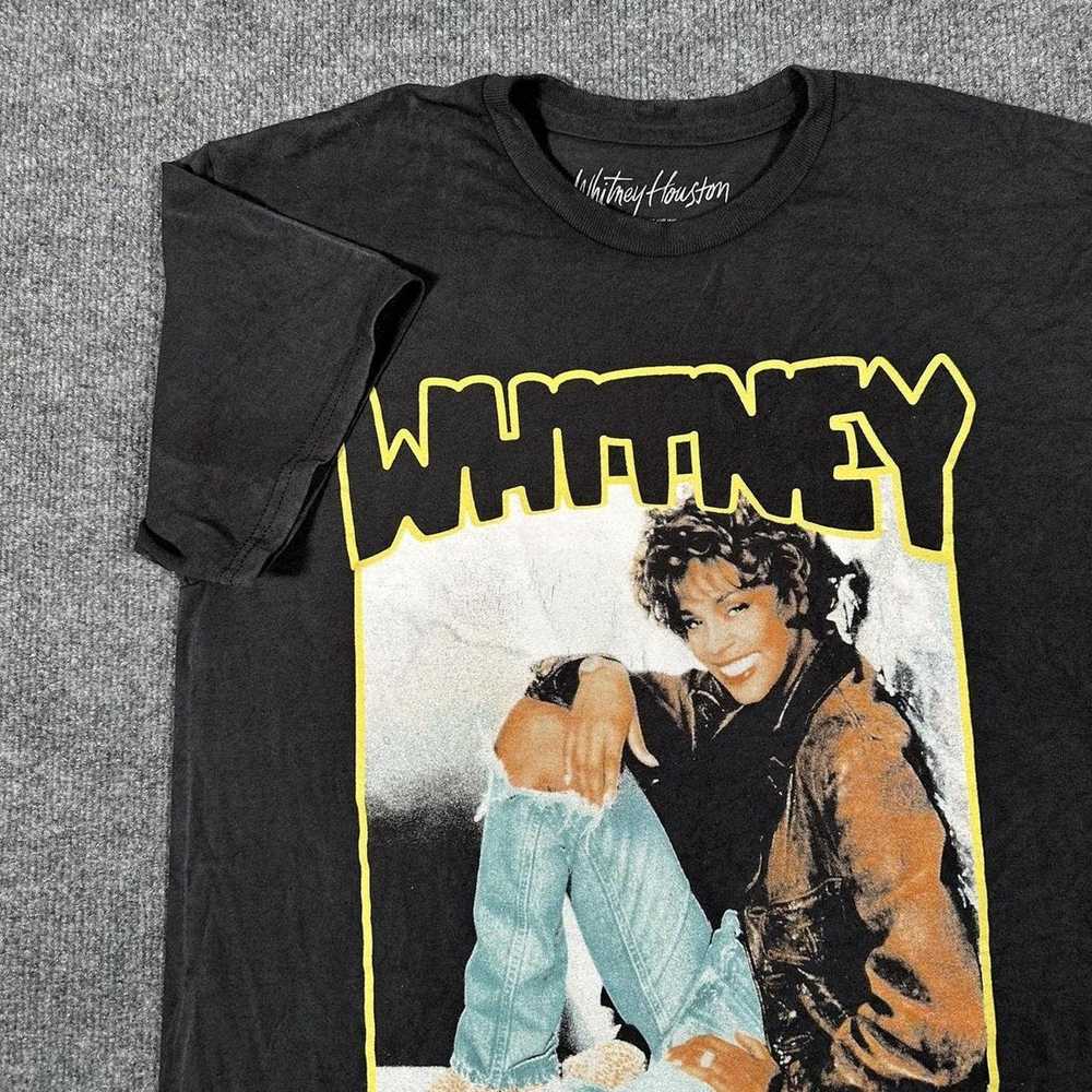 Band Tees essential black whitney houston music a… - image 2