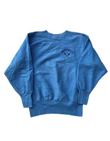 Breezin' Up Adult Shirt Large Blue American Heavy Casual Retro