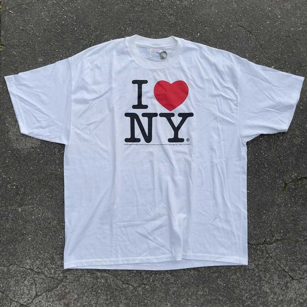 Hanes × Streetwear × Vintage 1998 I ❤️ NY Hanes H… - image 1