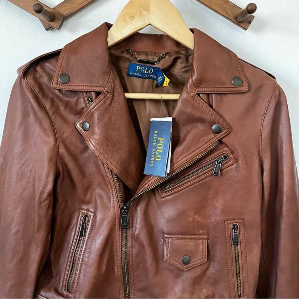 Polo Ralph Lauren Leather biker jacket - image 3