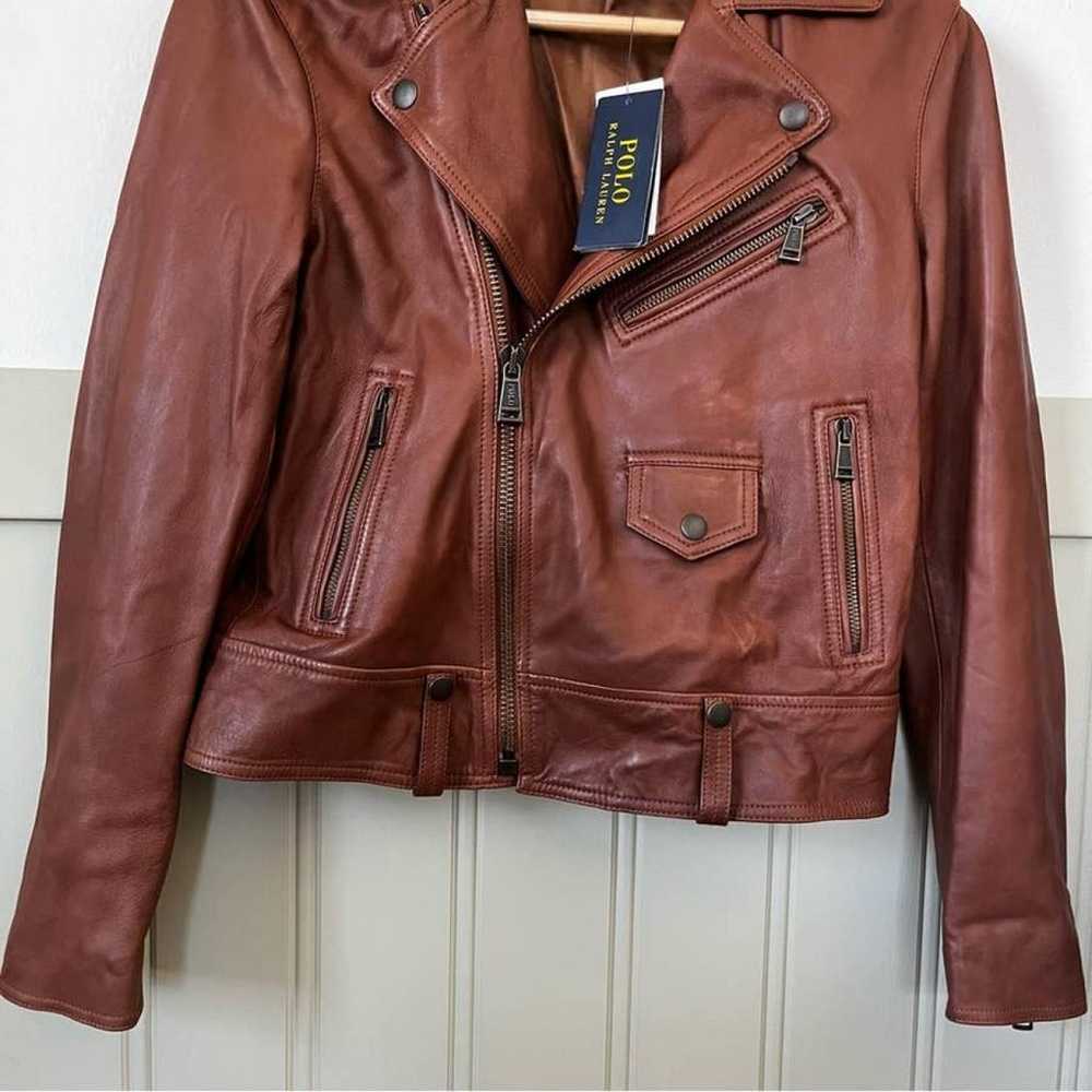 Polo Ralph Lauren Leather biker jacket - image 4