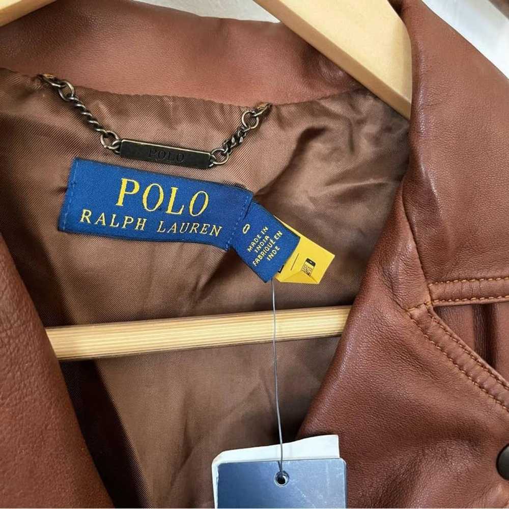 Polo Ralph Lauren Leather biker jacket - image 5