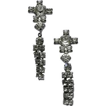 10k Black Hills Gold Cross and Gold Filled Screw Back Earrings