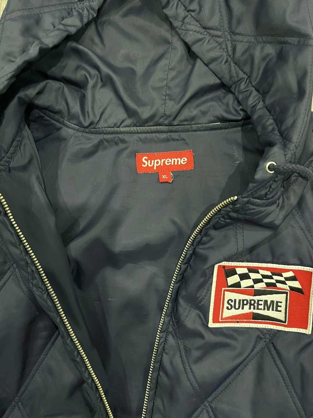 Supreme Quilted Zip-up Hooded Jacket - image 3