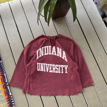 Indiana Hoosiers Vintage Pinstripe Crimson Adjustable Hat