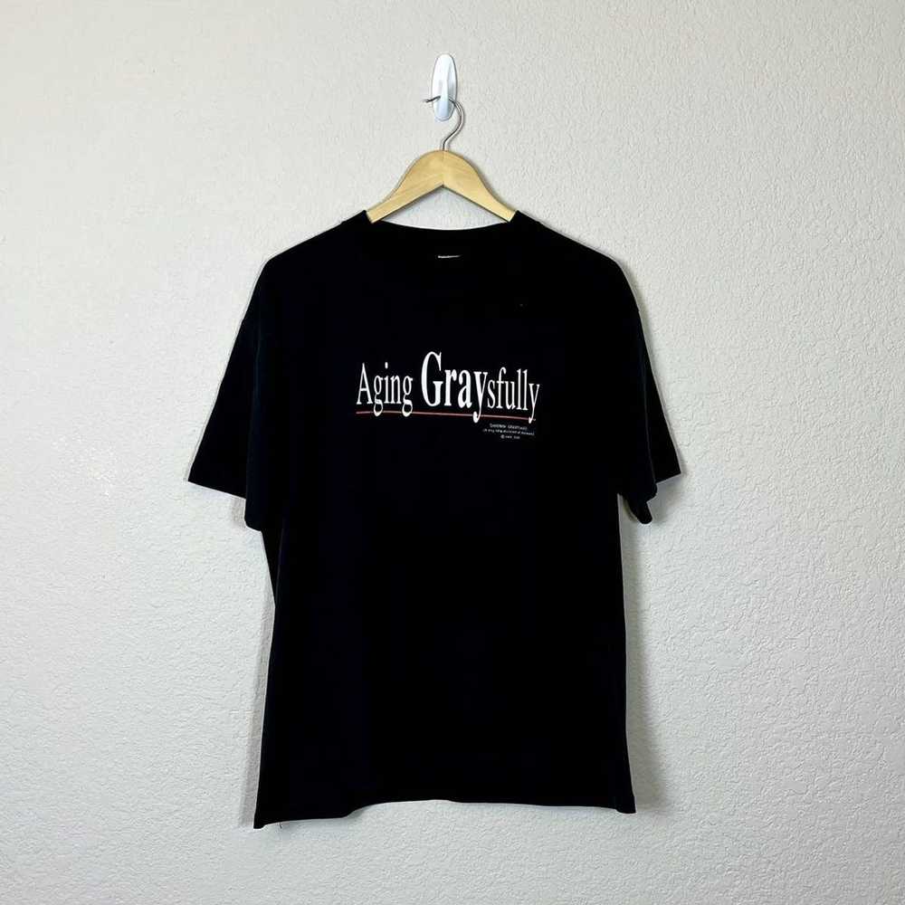 Vintage Vintage 90s Aging Graysfully T-Shirt Hall… - image 1