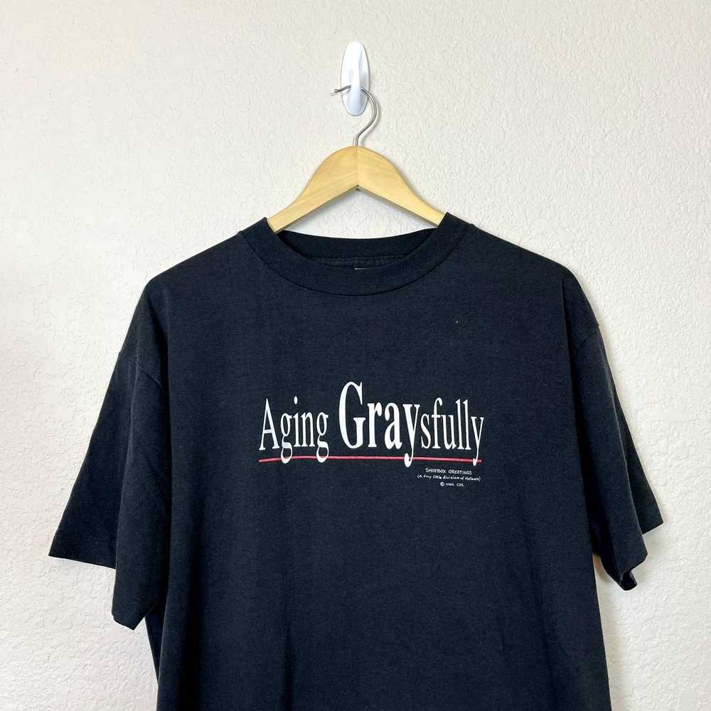 Vintage Vintage 90s Aging Graysfully T-Shirt Hall… - image 2