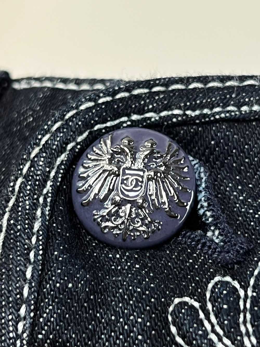 Chanel Paris/Salzburg Embroidered Crop Jeans - image 5