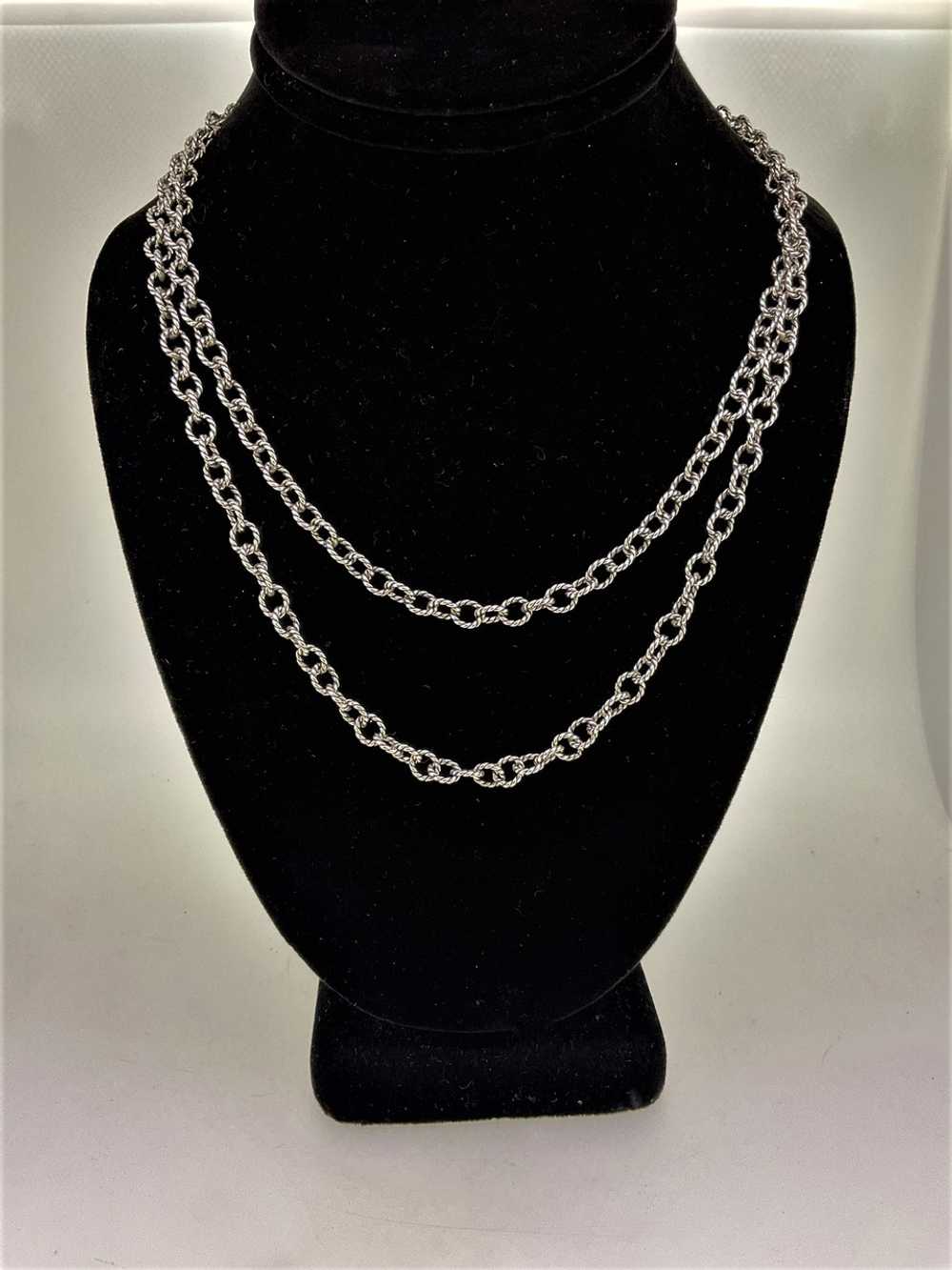 Sterling Silver Ann King Twist Rope Link Double S… - image 1